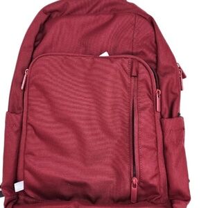 Flat Top Basic Red Backpack Made by Design  Everyday Carry-On Backpack NEW